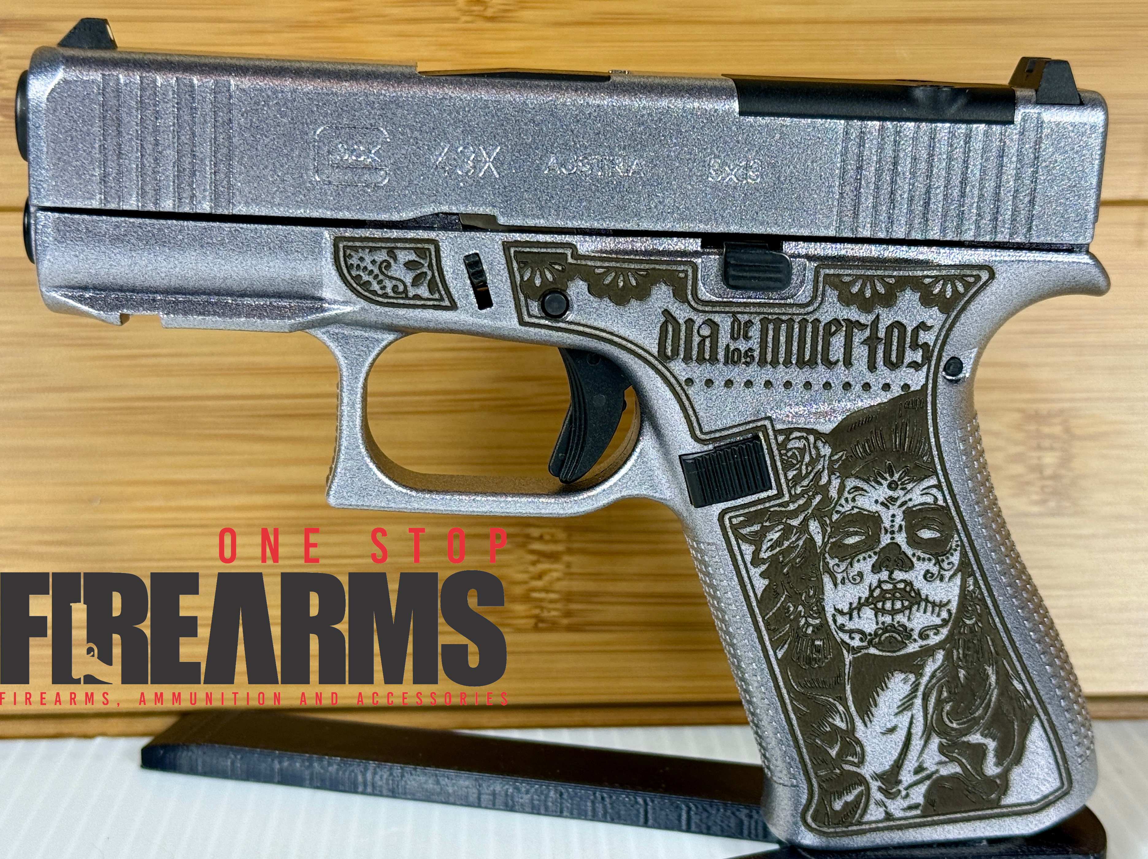 GLOCK 43X DAY OF THE DEAD 9MM RMR 10RD PISTOL